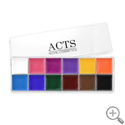 ACTS 維詩彩妝‧專業彩妝盤‧ACTS 12色專業彩繪油彩盤