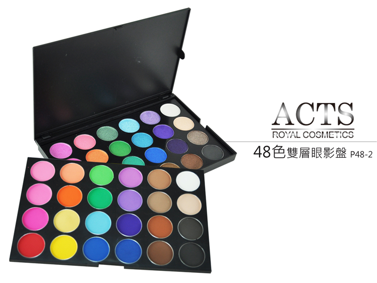 ACTS 維詩彩妝‧彩妝盤‧專業彩妝盤‧ACTS 48色雙層眼影盤 D48-02